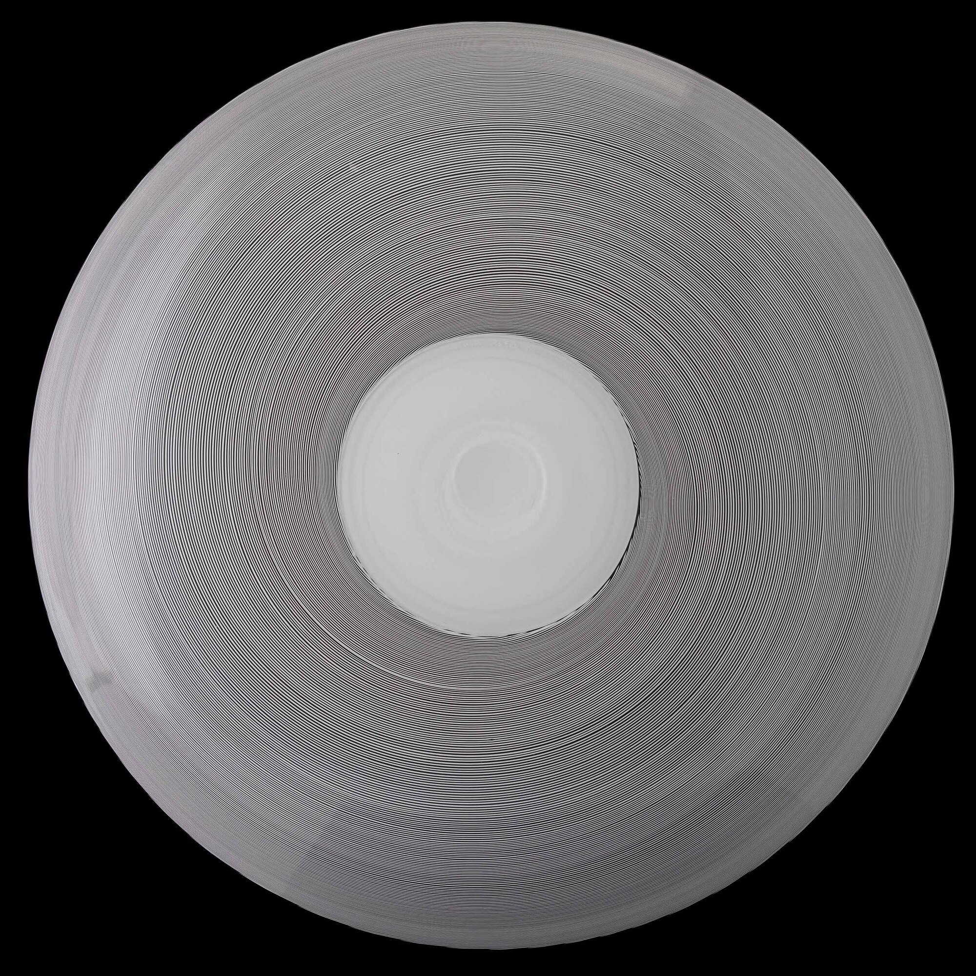 Tapio Wirkkala - Piatto in vetro soffiato “Filigrane” (Venini), Murano, circa 1980