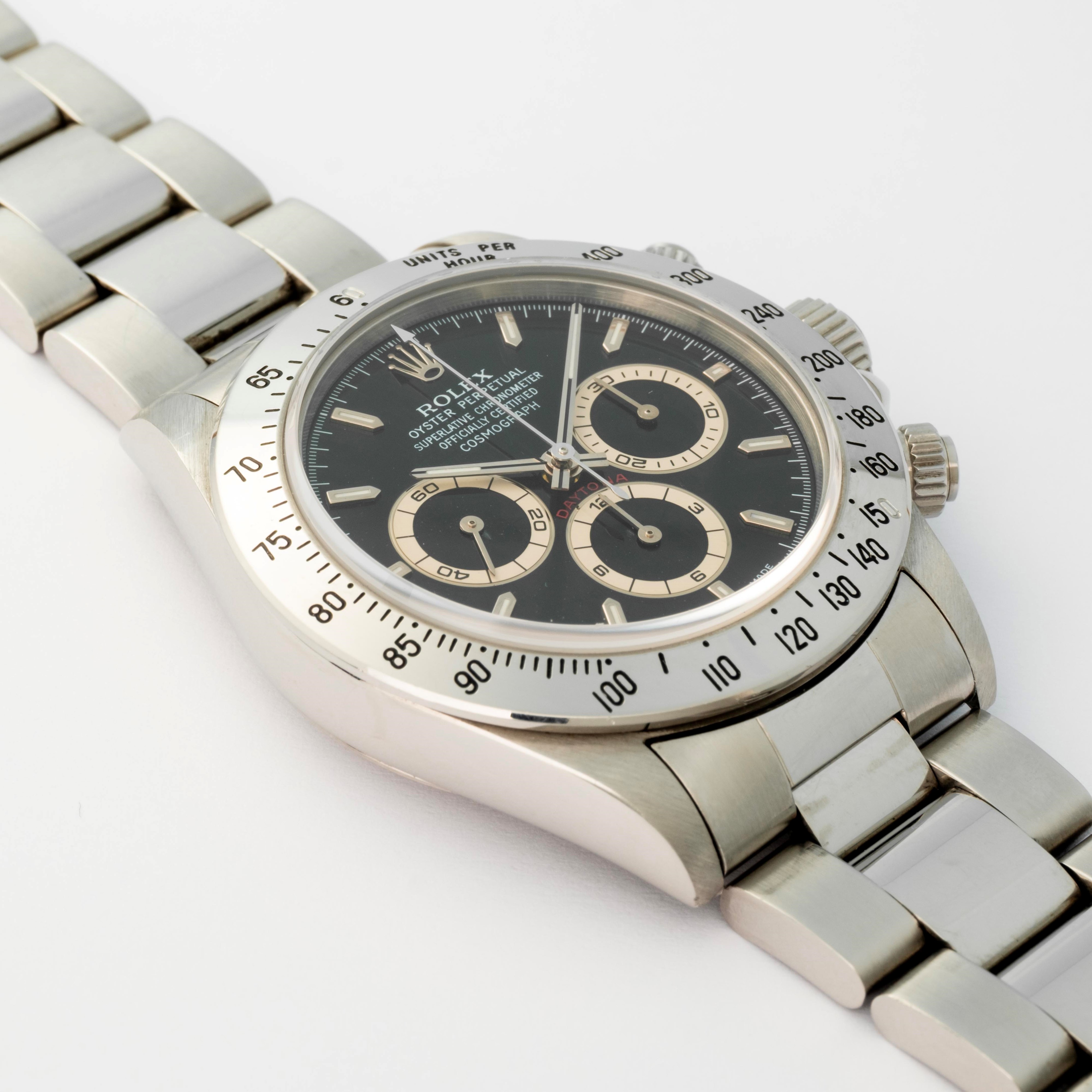 Rolex - Daytona “Zenith” ref. 16520, quadrante nero con contatori bianchi, circa 1994