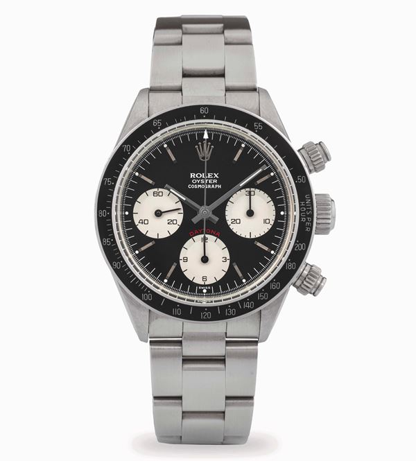 Cosmograph Daytona "Small Red" ref 6263, quadrante nero con contatori a contrasto, movimento carica  [..]