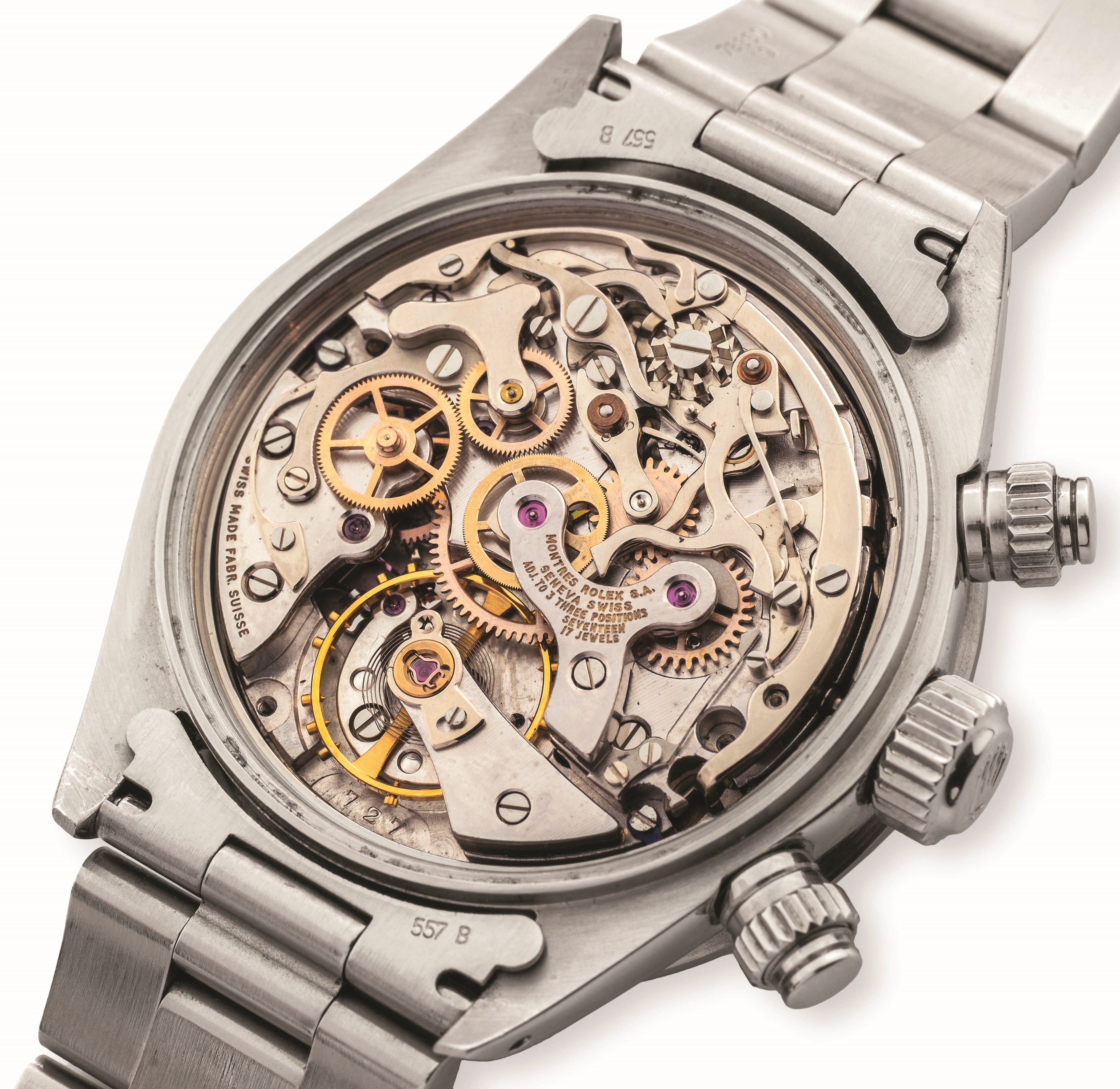 Rolex - Cosmograph Daytona 'Small Red' ref 6263, quadrante nero con contatori a contrasto, circa ...