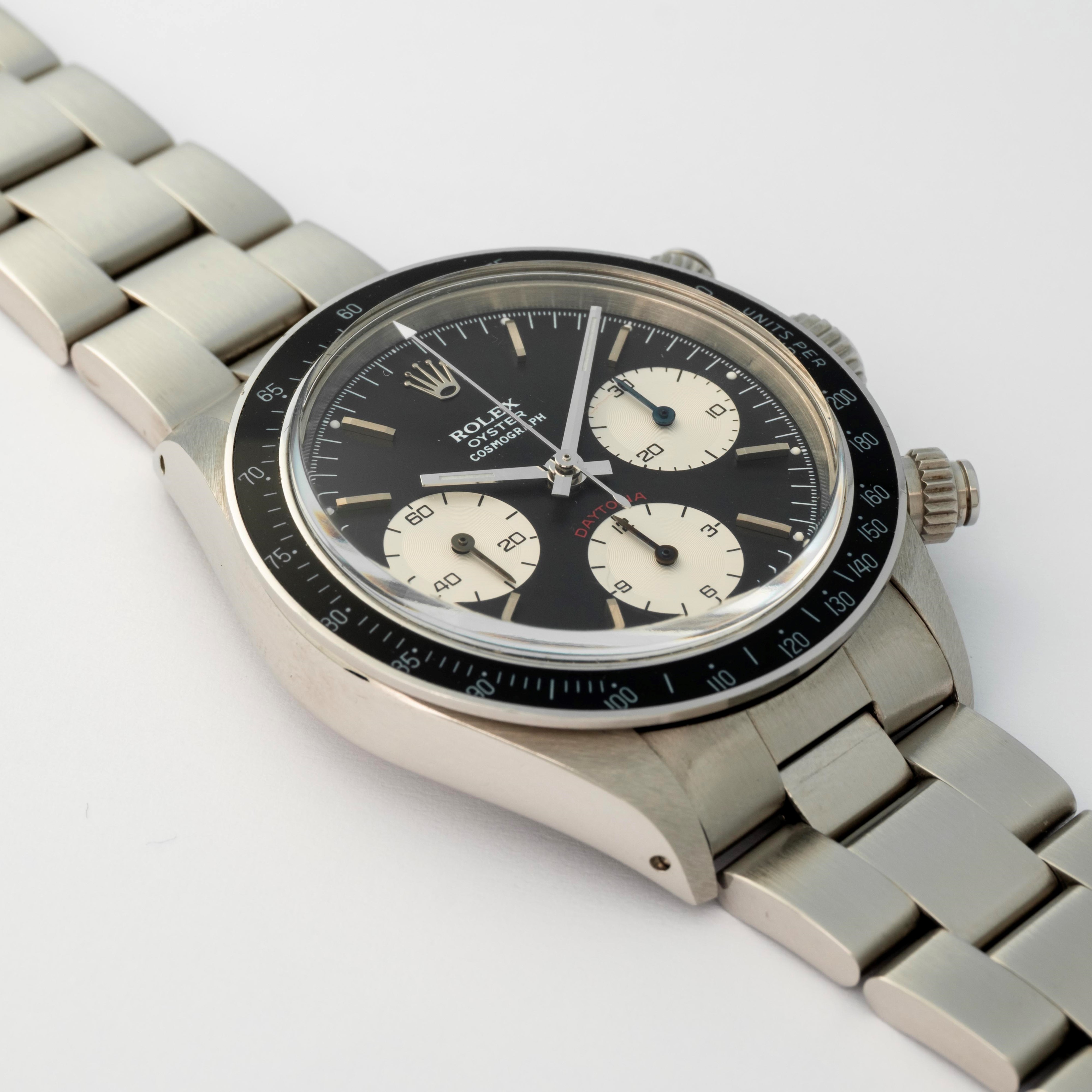 Rolex - Cosmograph Daytona 'Small Red' ref 6263, quadrante nero con contatori a contrasto, circa ...