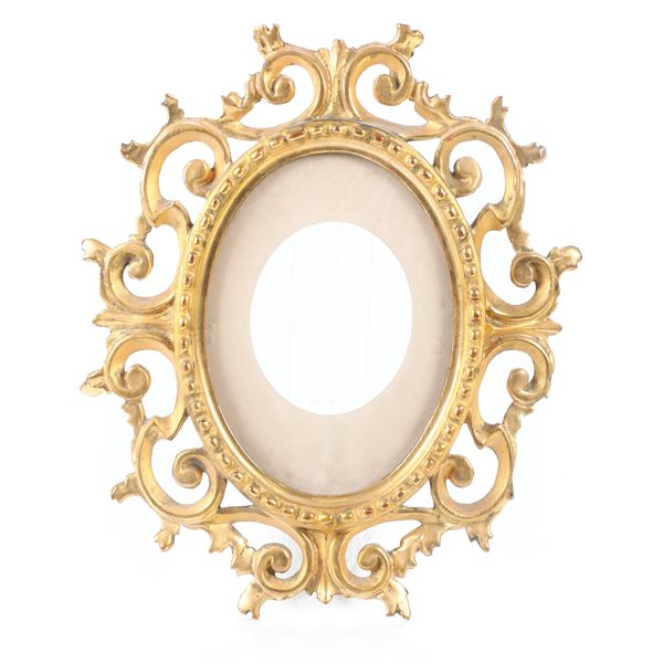 Piccola cornice in legno dorato