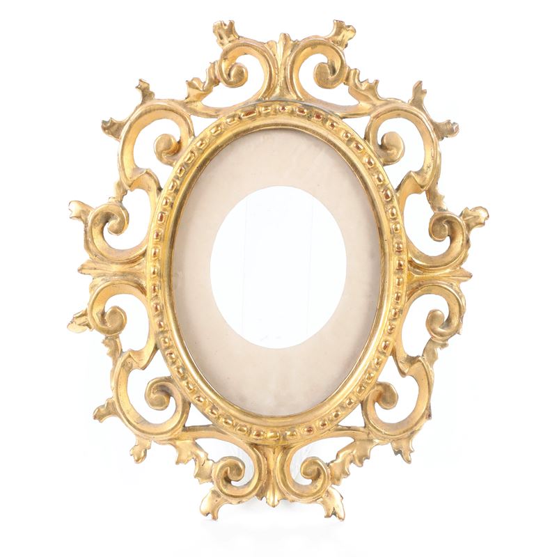 Piccola cornice in legno dorato  - Auction Antiques - Cambi Casa d'Aste