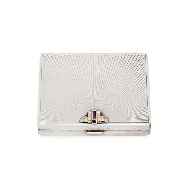 Elegante porta sigarette Art Decò. Tiffany, USA, prima metà del XX secolo