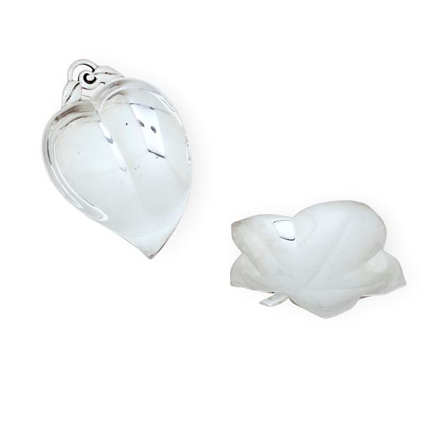 Due ciotole a foggia di fiori. Tiffany, U.S.A., XX secolo