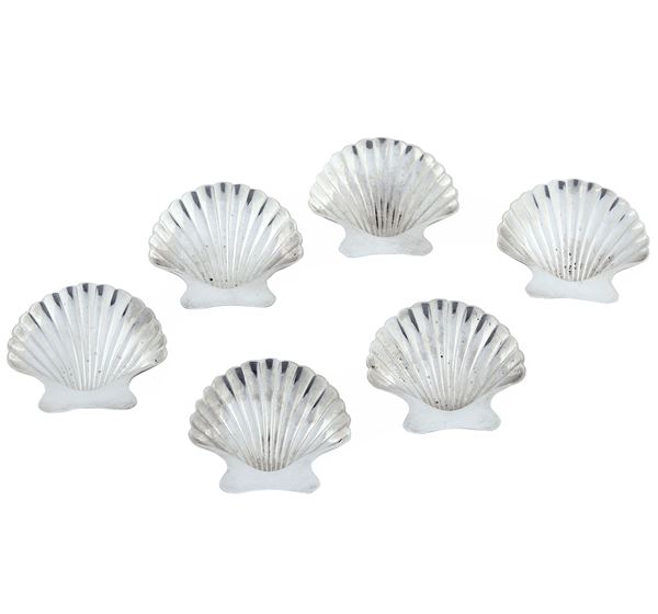 Sei ciotole a guisa di conchiglia. Tiffany, U.S.A., XX secolo