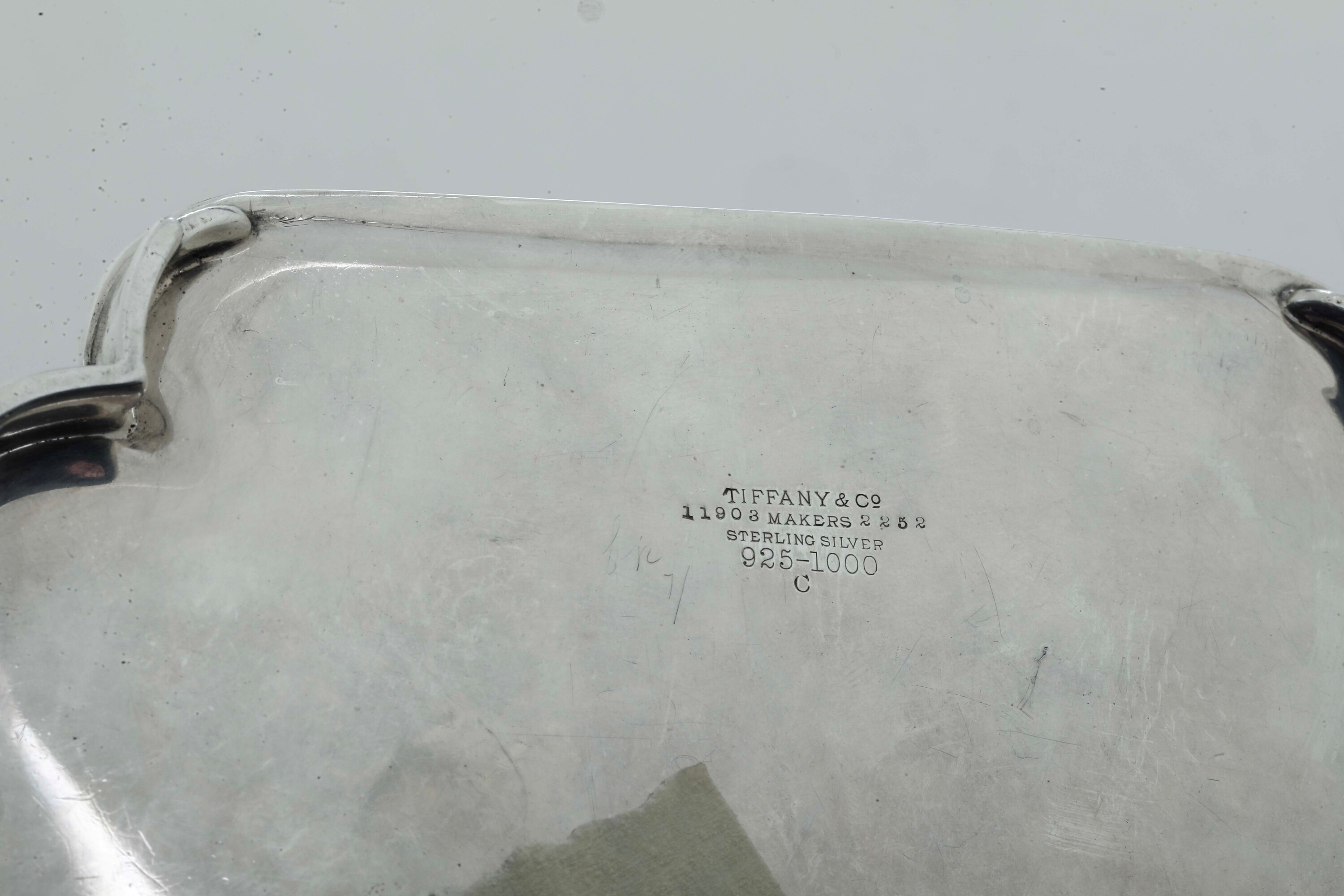 Tiffany, Salver polilobato, argento 925, inizio XX secolo