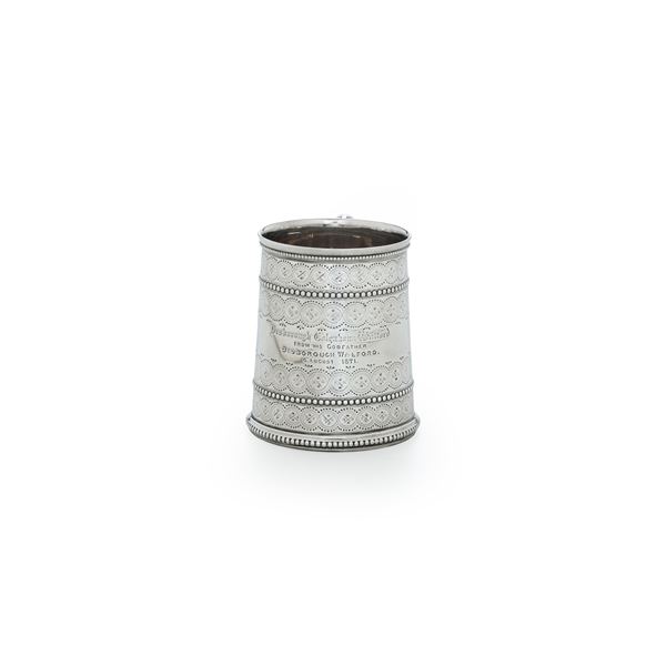 Mug. Londra, 1870. Argentieri Joseph & Edward Bradbury-Thomas Bradbury & Sons