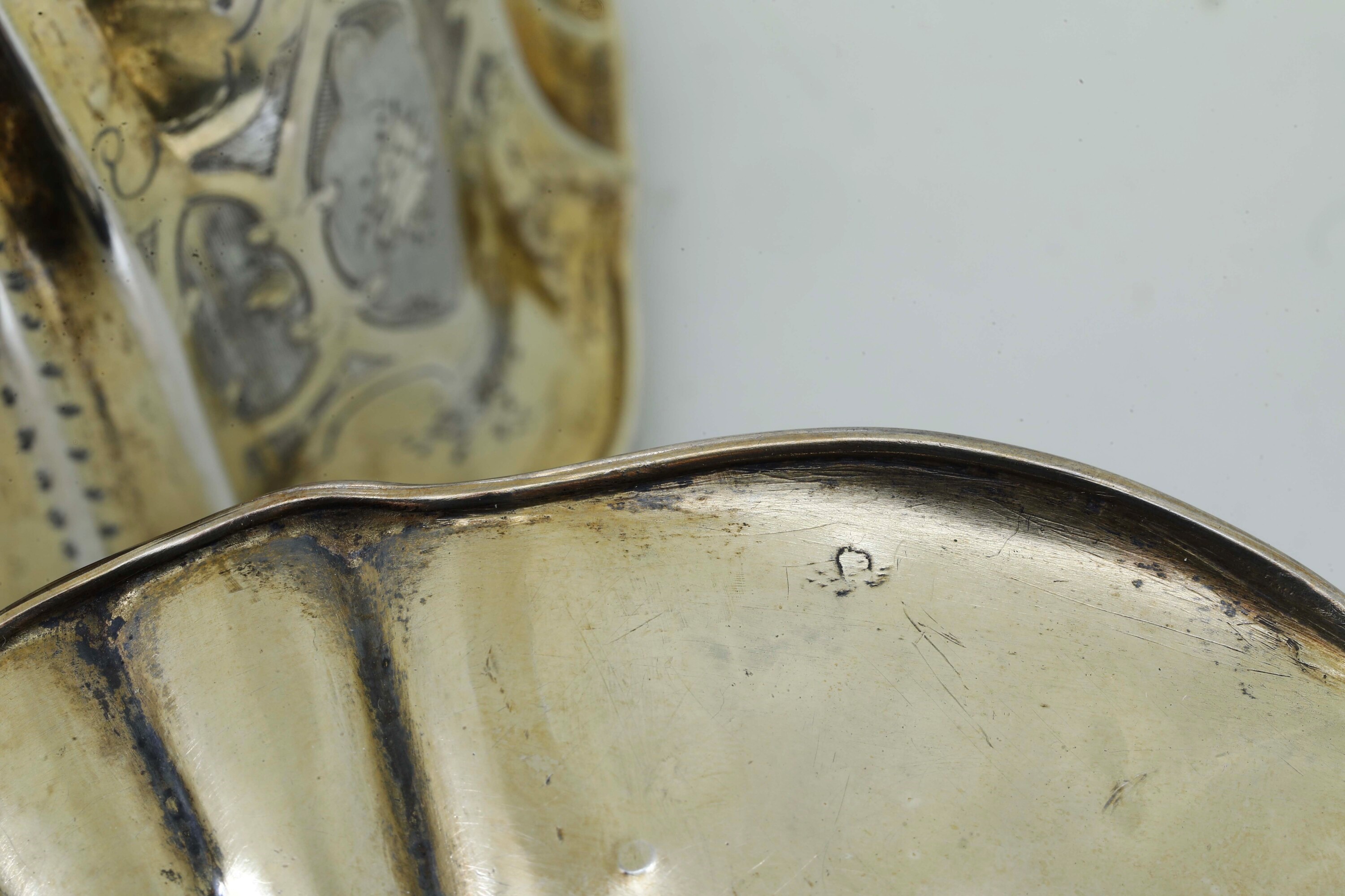Tazza con Piatto. Francia o Russia, XIX Secolo Piatto Cm15,5