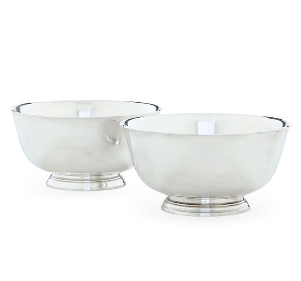 Coppia di coppe. Tiffany, U.S.A., 1955 e 1956