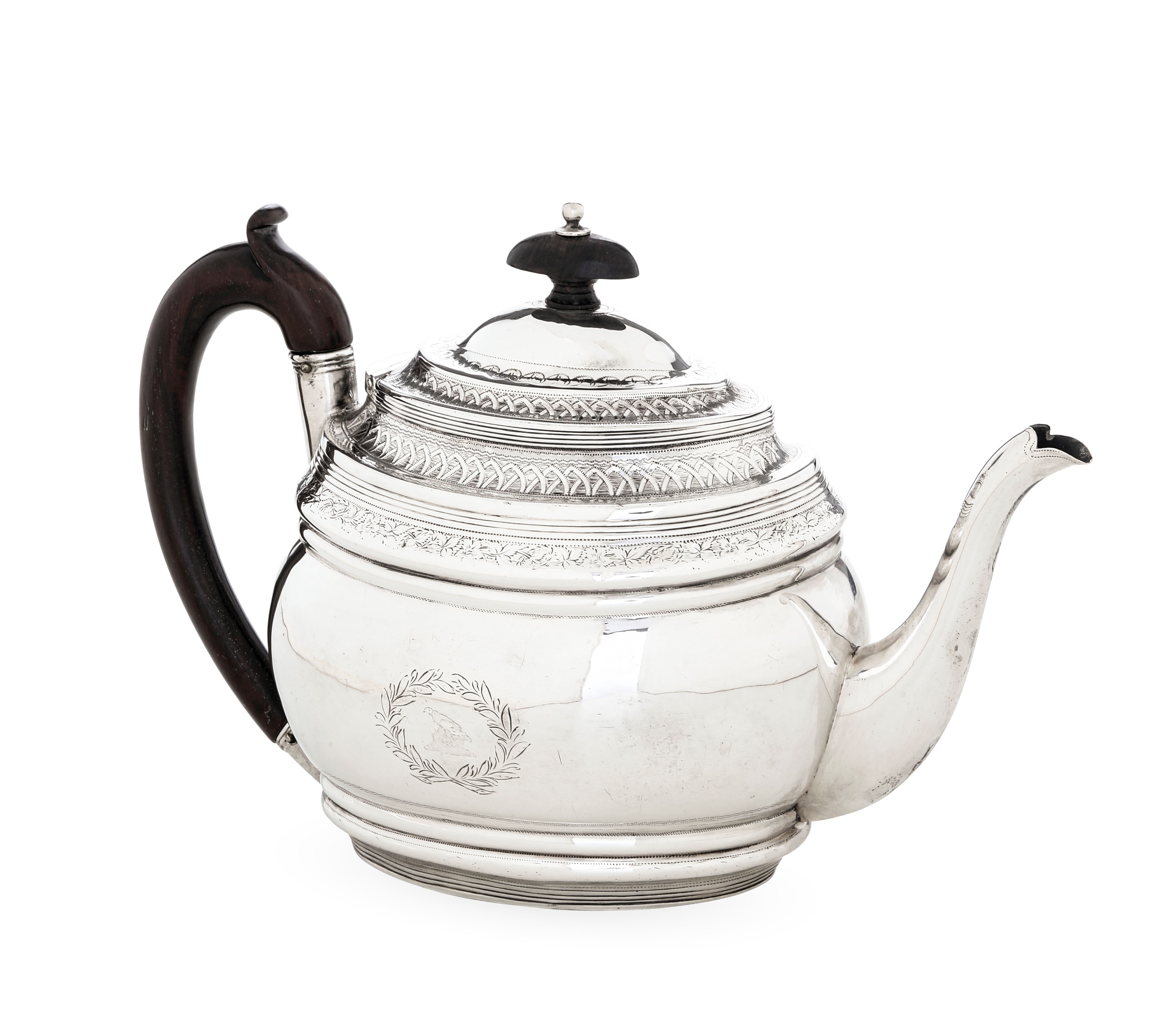 Teiera. Londra, 1811. Argentiere ML Entro Rettangolo (non Identificato)