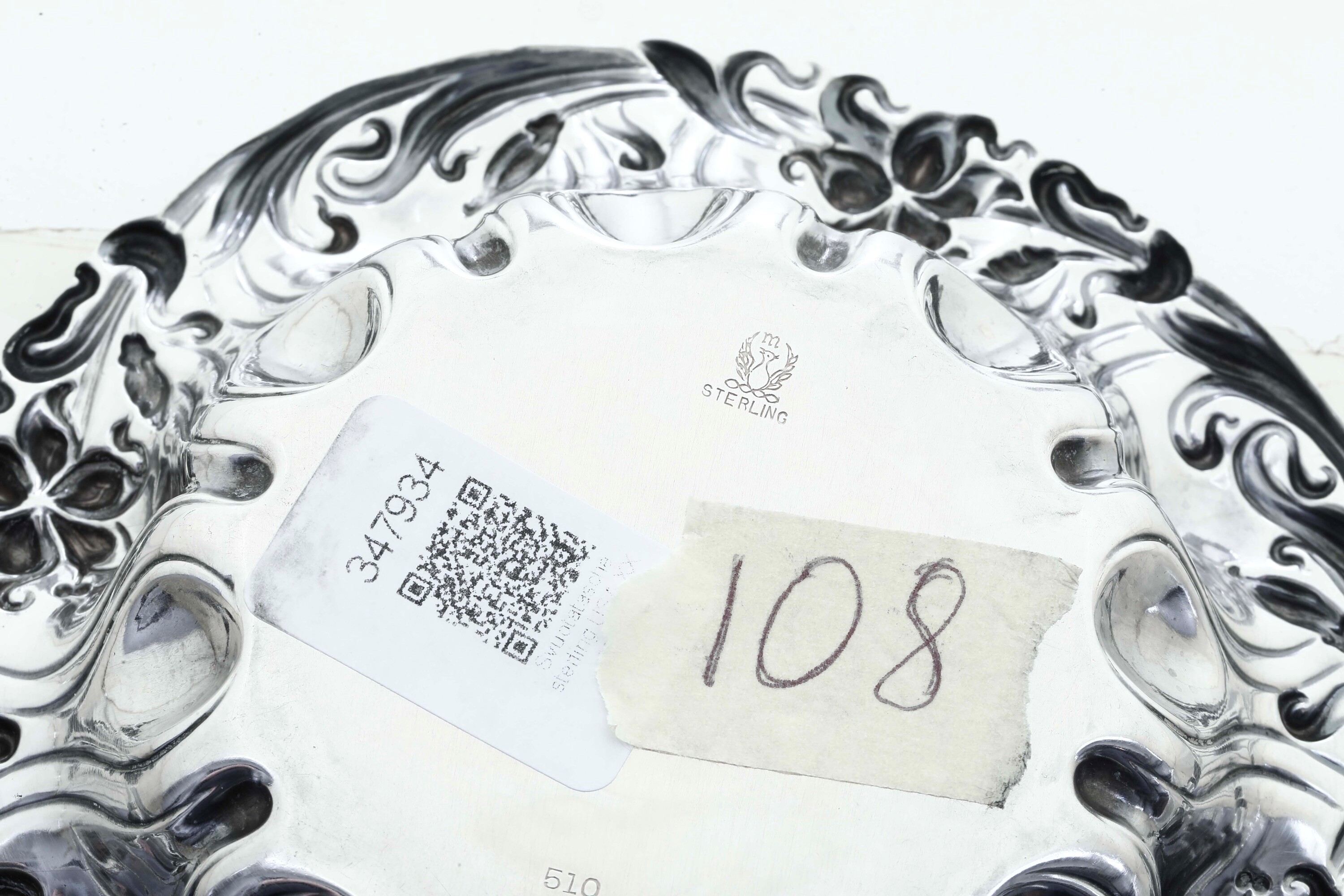 Meridem Britannia Company, Cestino in argento 925 fuso e sagomato