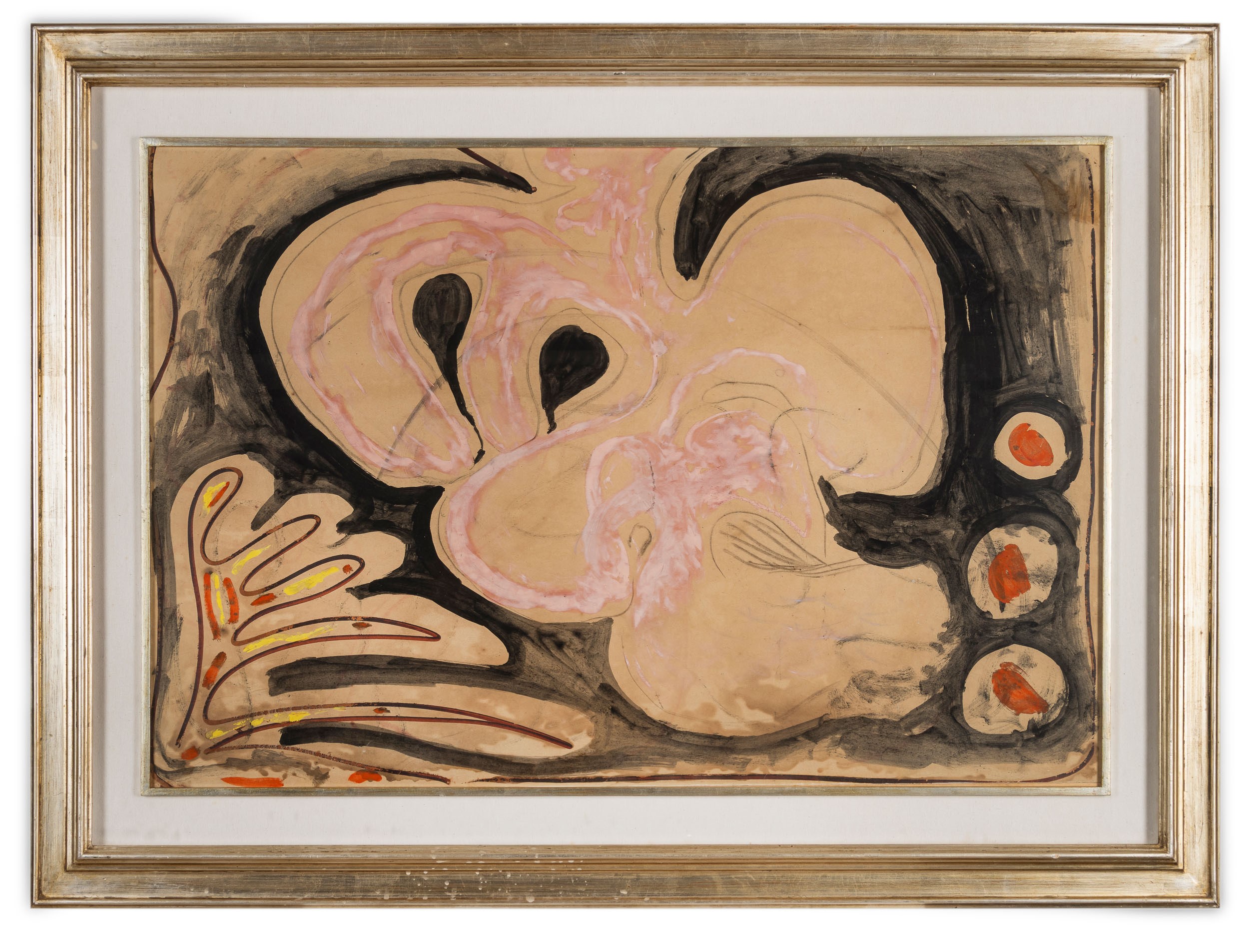 Parmeggiani Tancredi - Senza titolo (tempera su carta applicata su tavola, 1953)