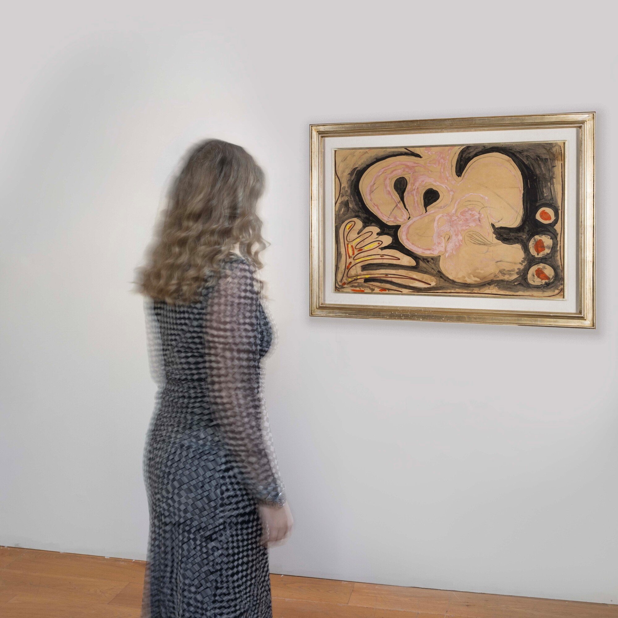 Parmeggiani Tancredi - Senza titolo (tempera su carta applicata su tavola, 1953)