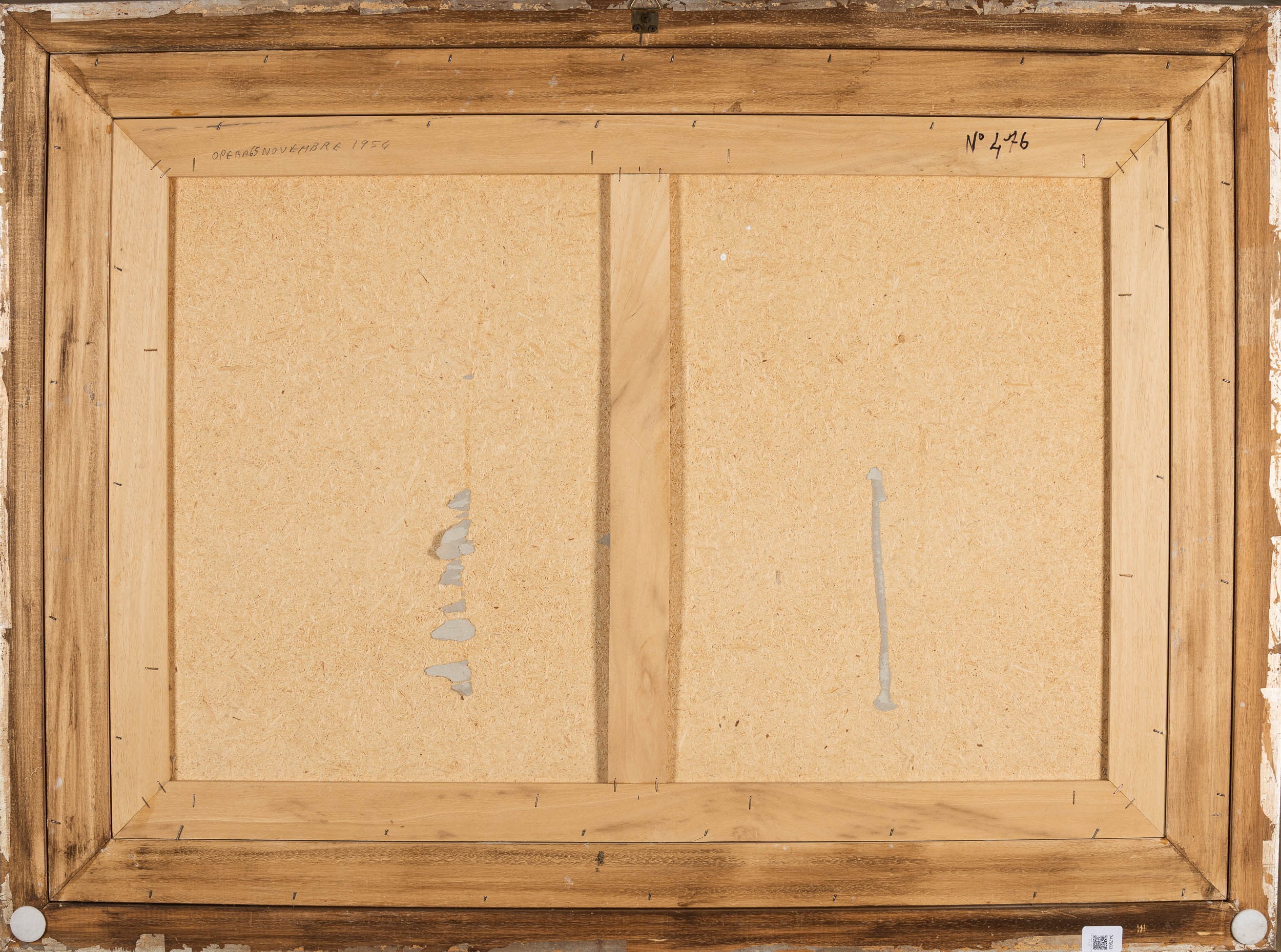 Parmeggiani Tancredi - Senza titolo (tempera su carta applicata su tavola, 1953)