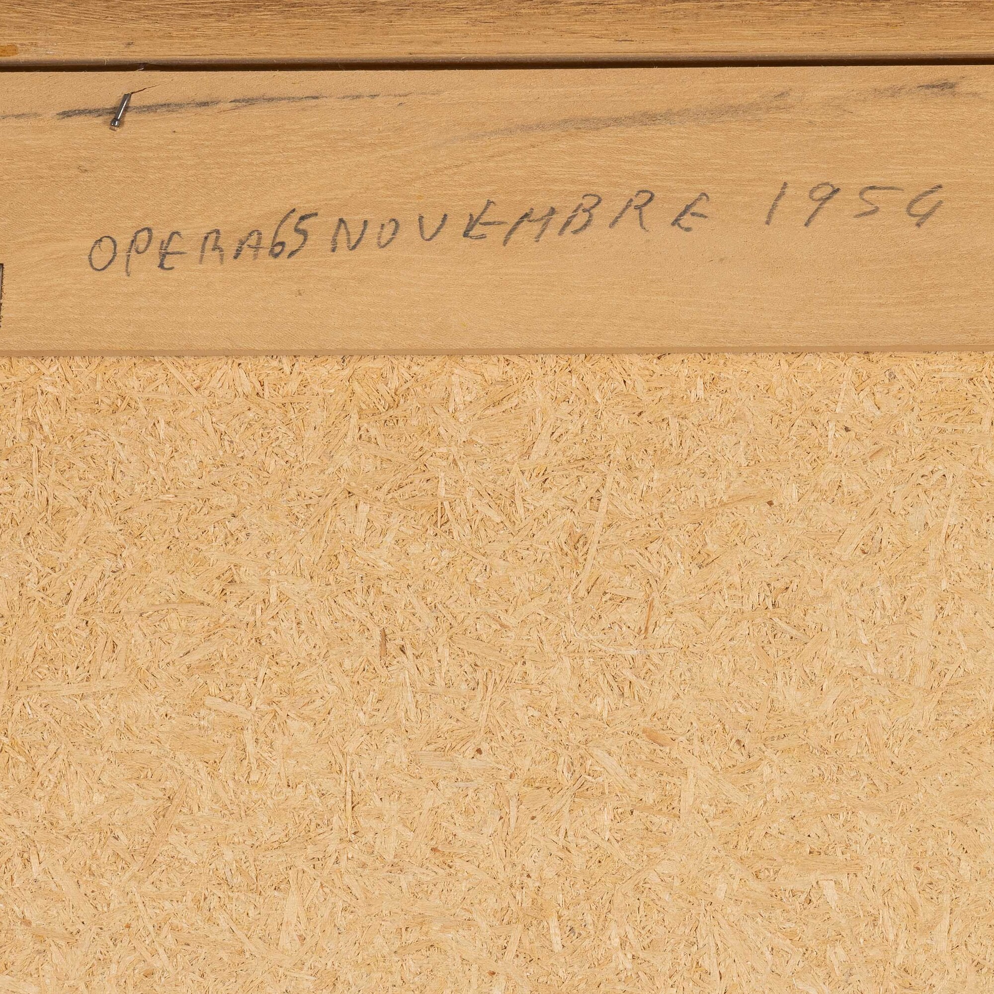 Parmeggiani Tancredi - Senza titolo (tempera su carta applicata su tavola, 1953)