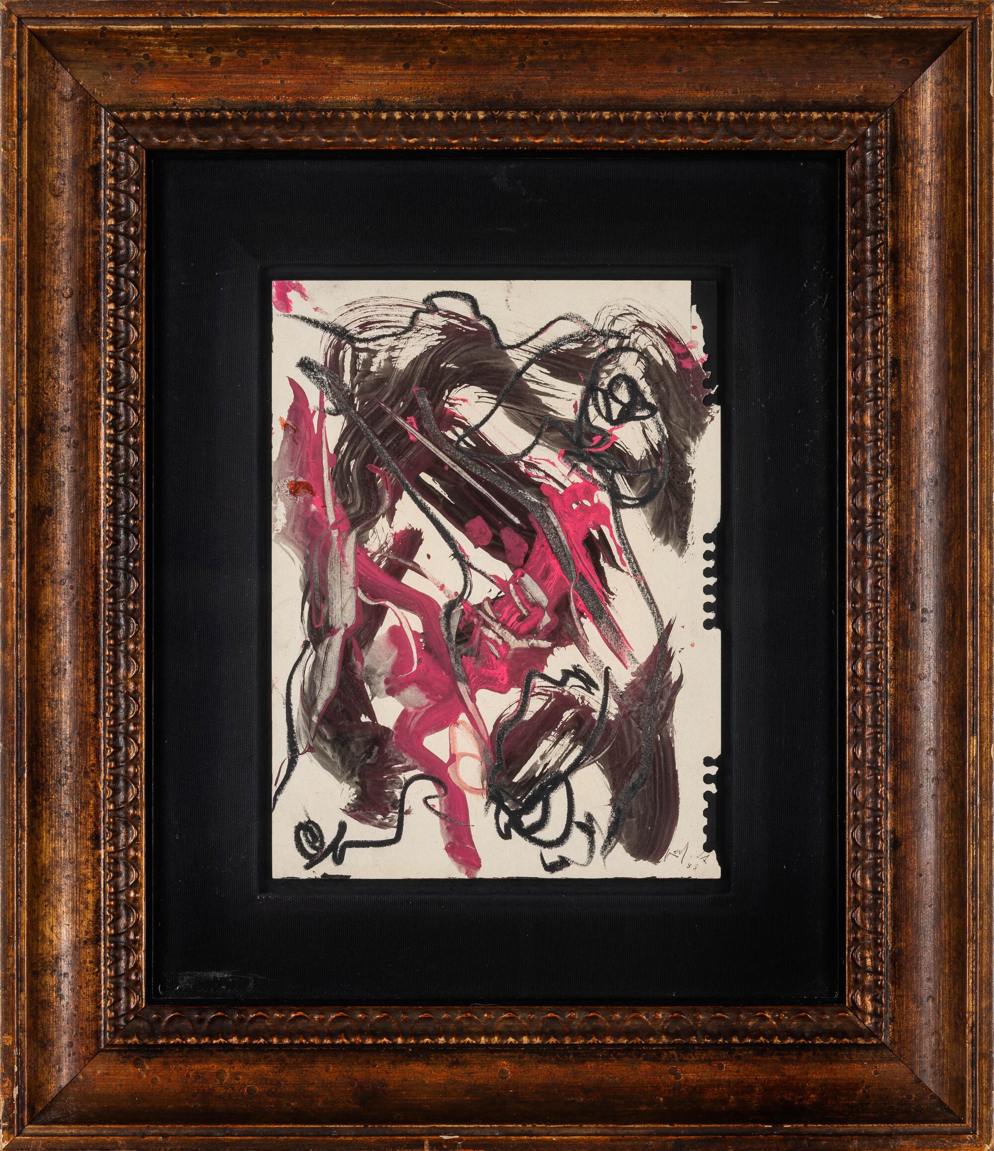 Emilio Vedova - Oltre - Tecnica mista su carta, 1983