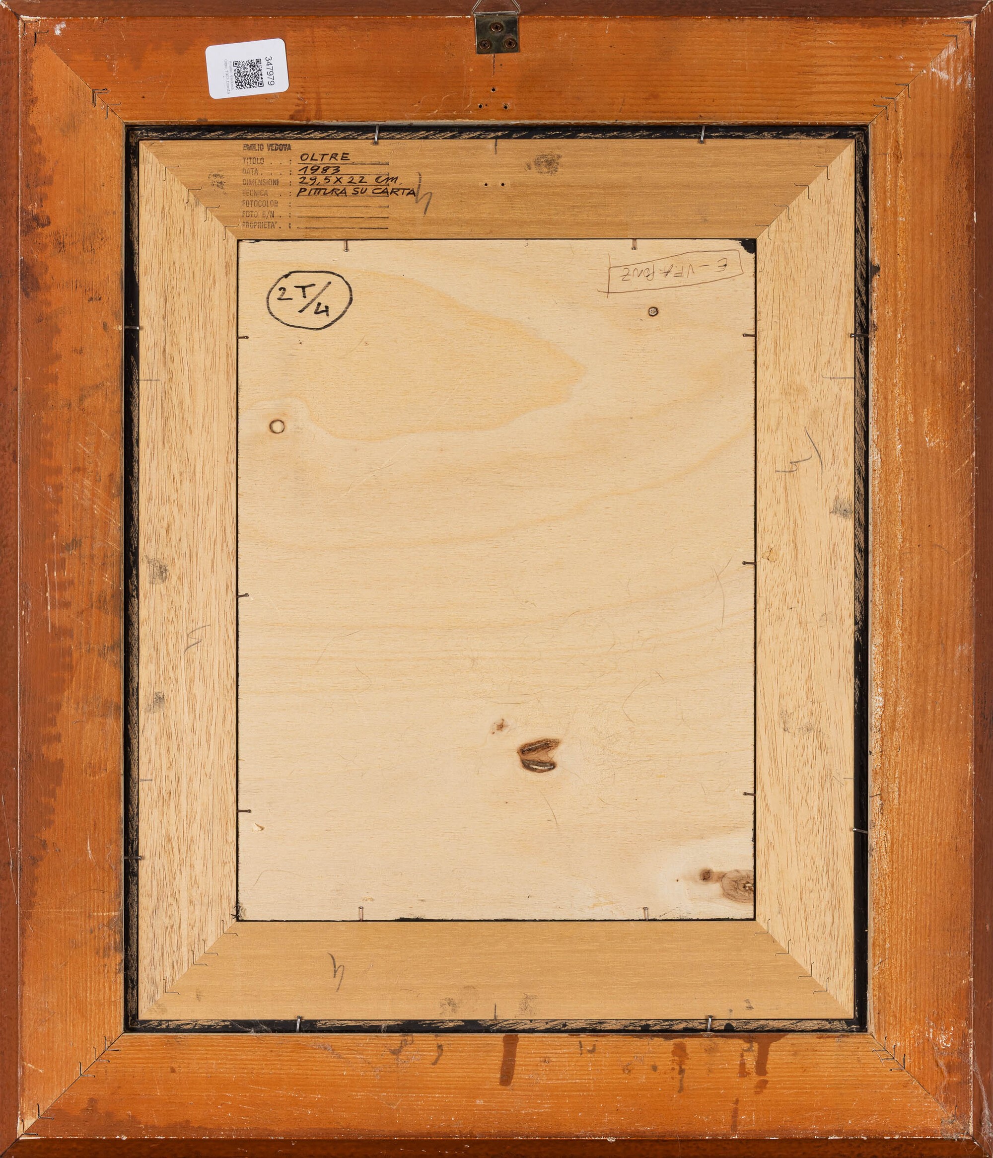 Emilio Vedova - Oltre - Tecnica mista su carta, 1983