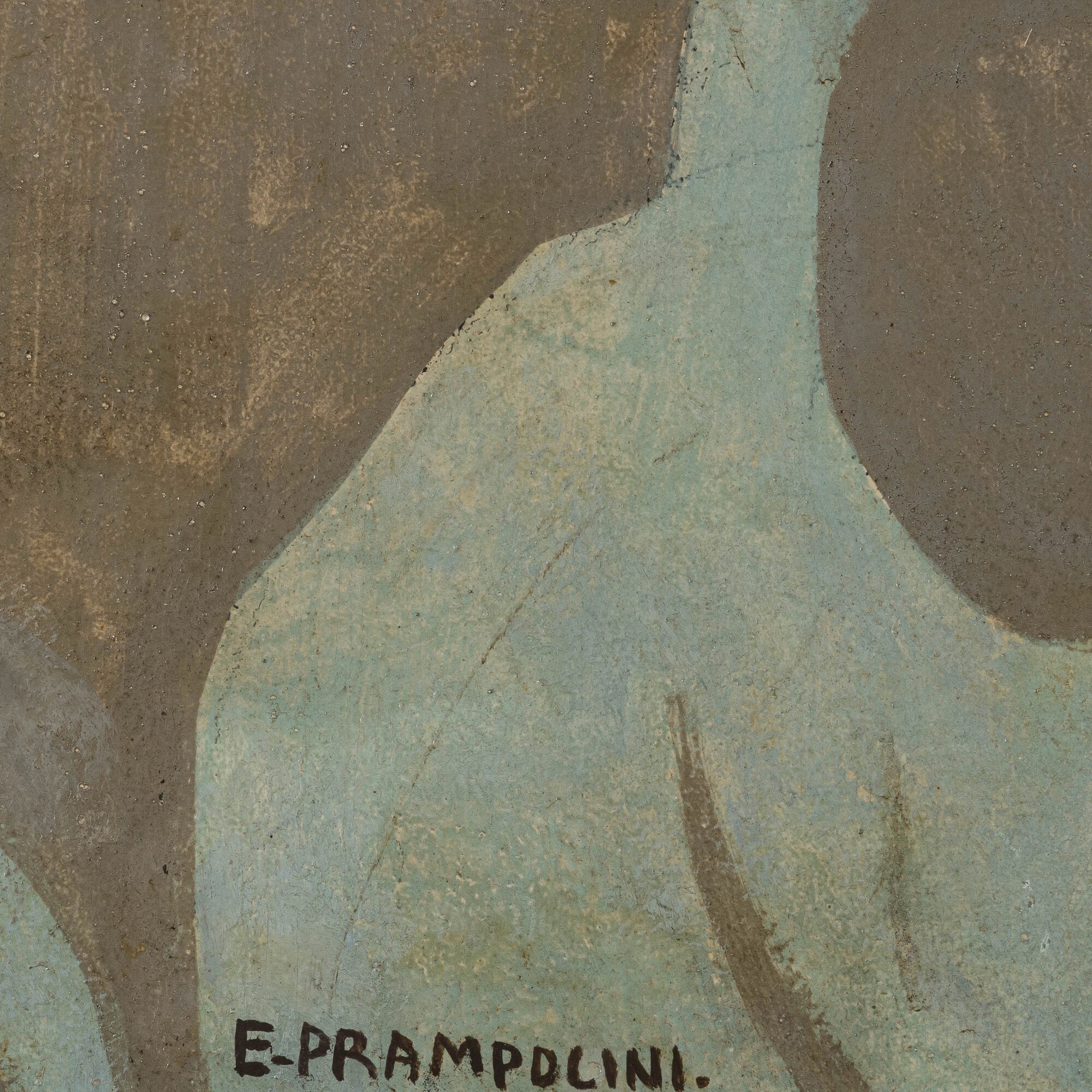 Enrico Prampolini - Marina, olio su tavola
