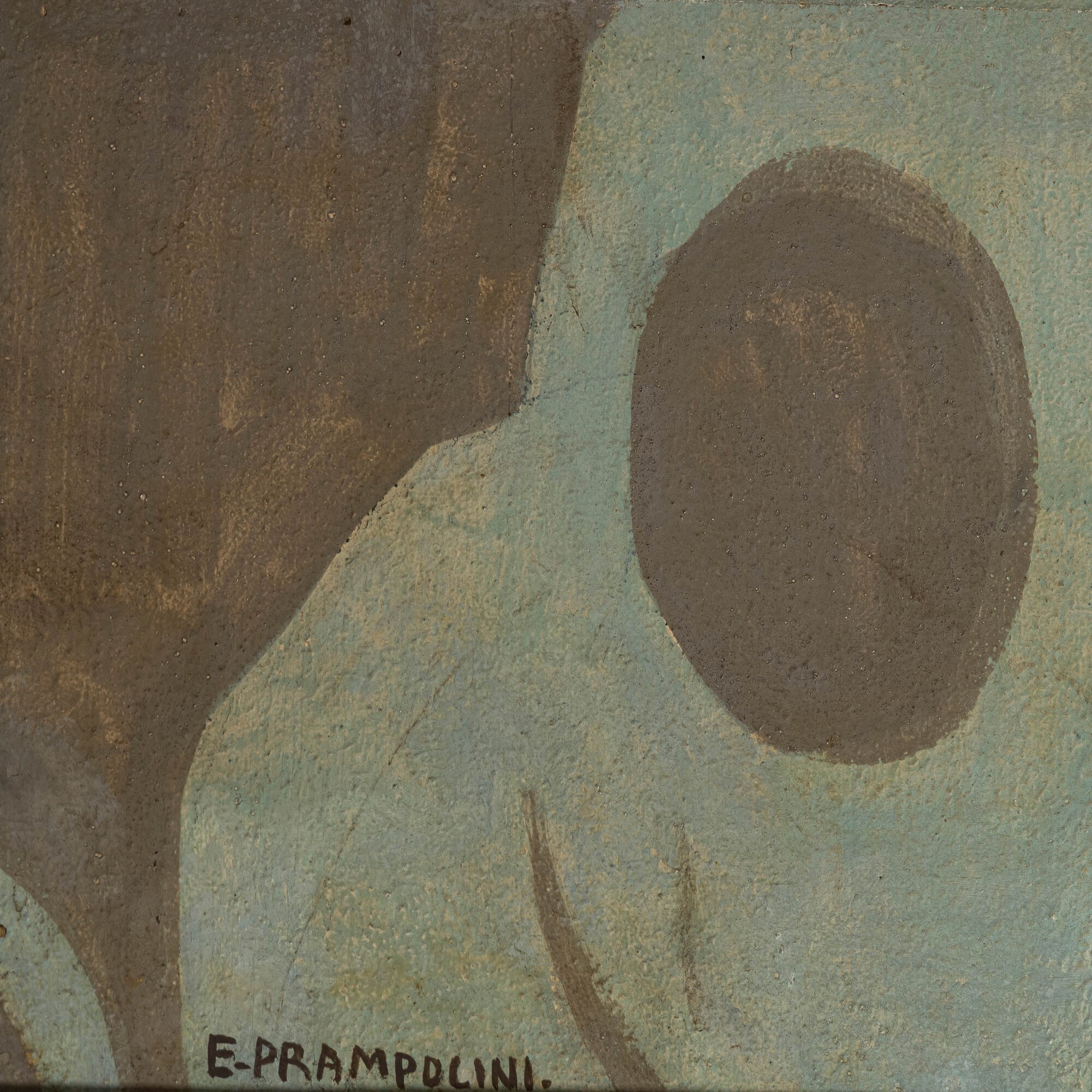 Enrico Prampolini - Marina, olio su tavola