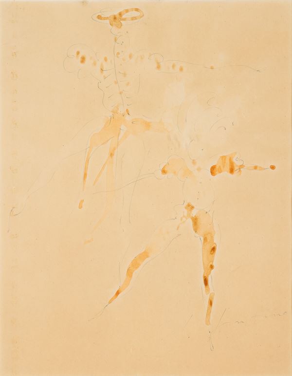 Lucio Fontana - Untitled (Portrait of Don Chisciotte)
