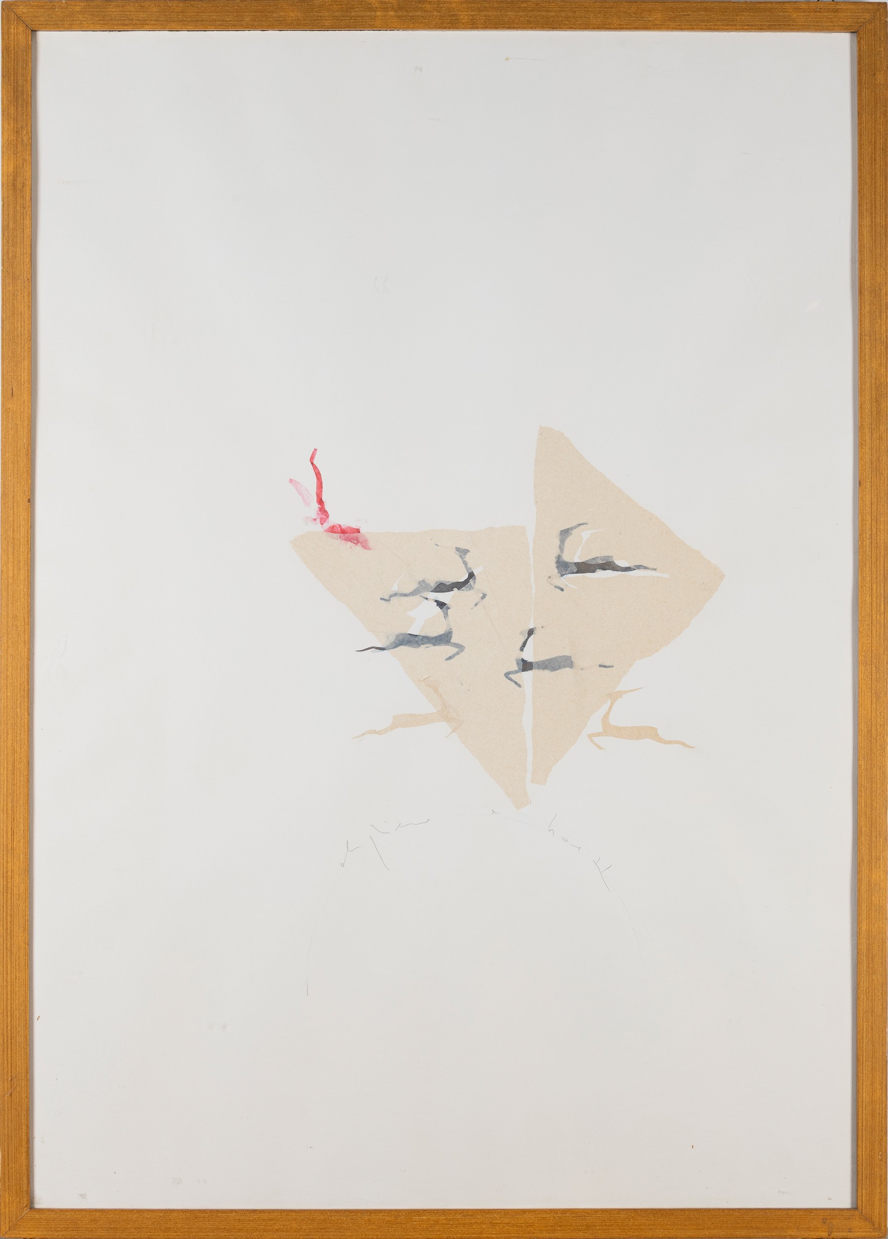 Alighiero Boetti - Senza titolo, tecnica mista su carta, 1985