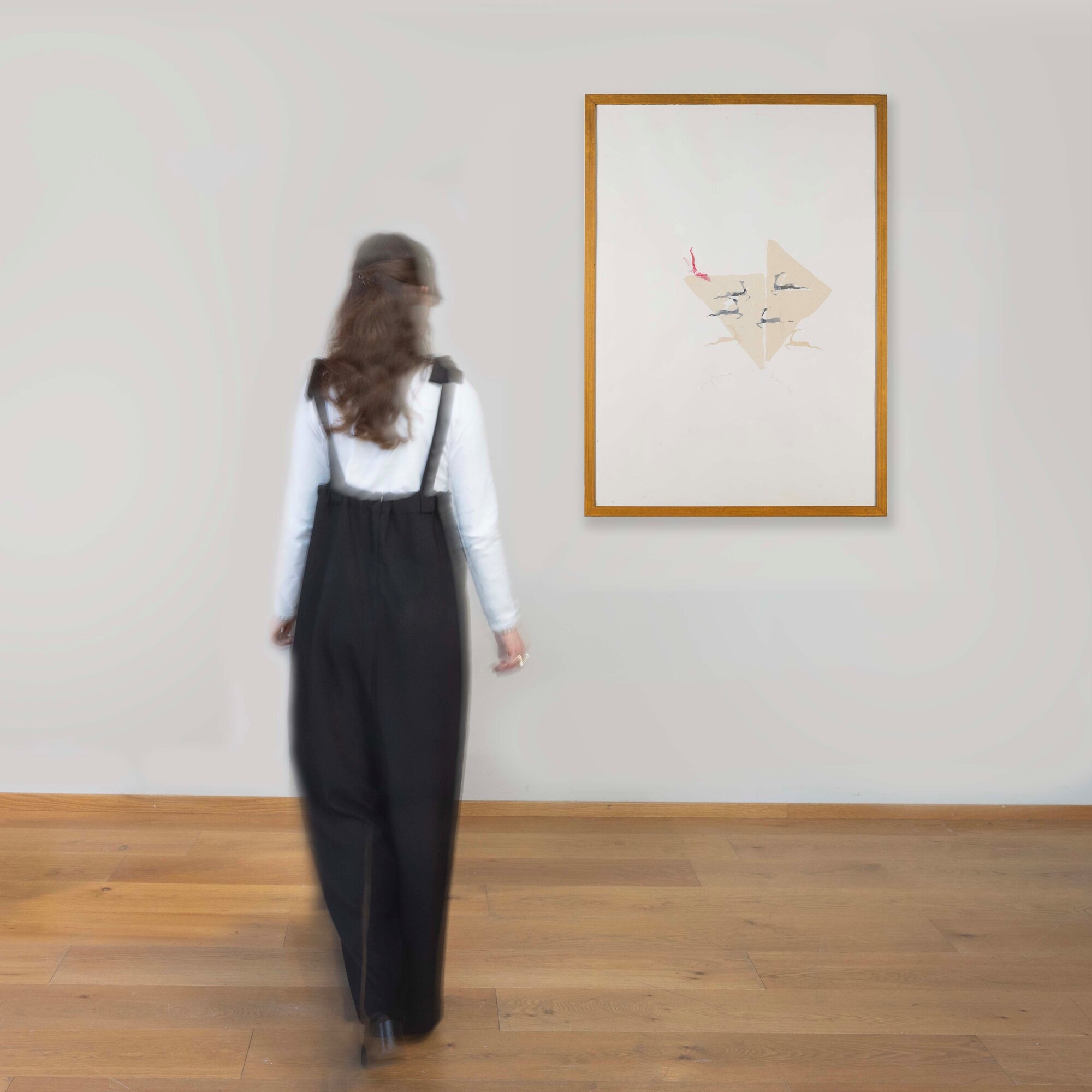 Alighiero Boetti - Senza titolo, tecnica mista su carta, 1985