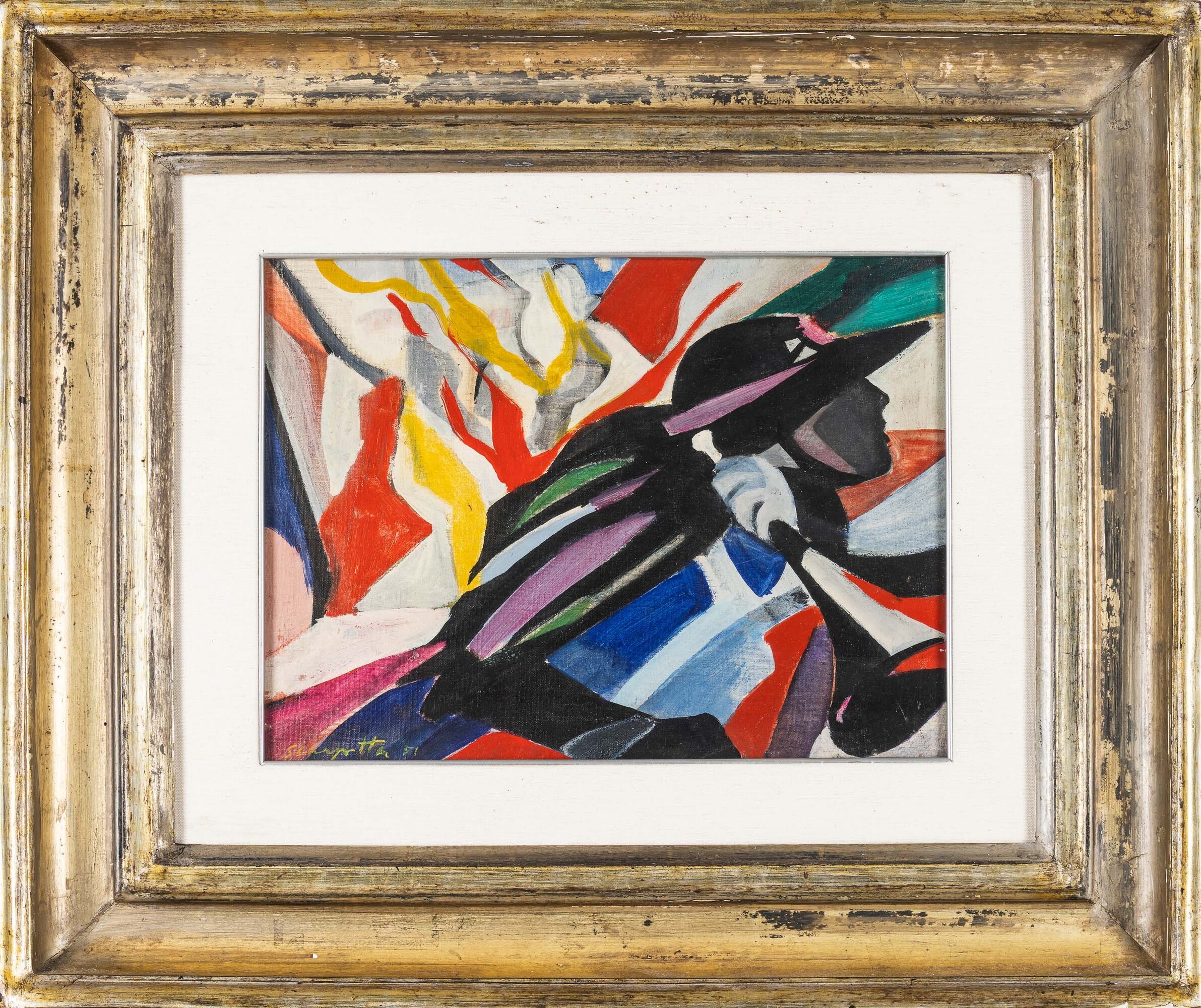 Salvatore Scarpitta - Bersagliere alla breccia, olio su tela