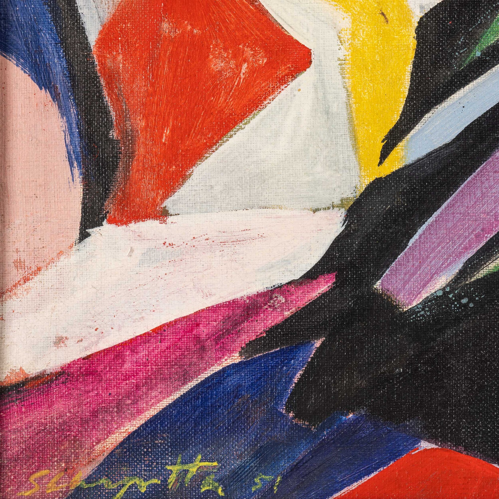 Salvatore Scarpitta - Bersagliere alla breccia, olio su tela