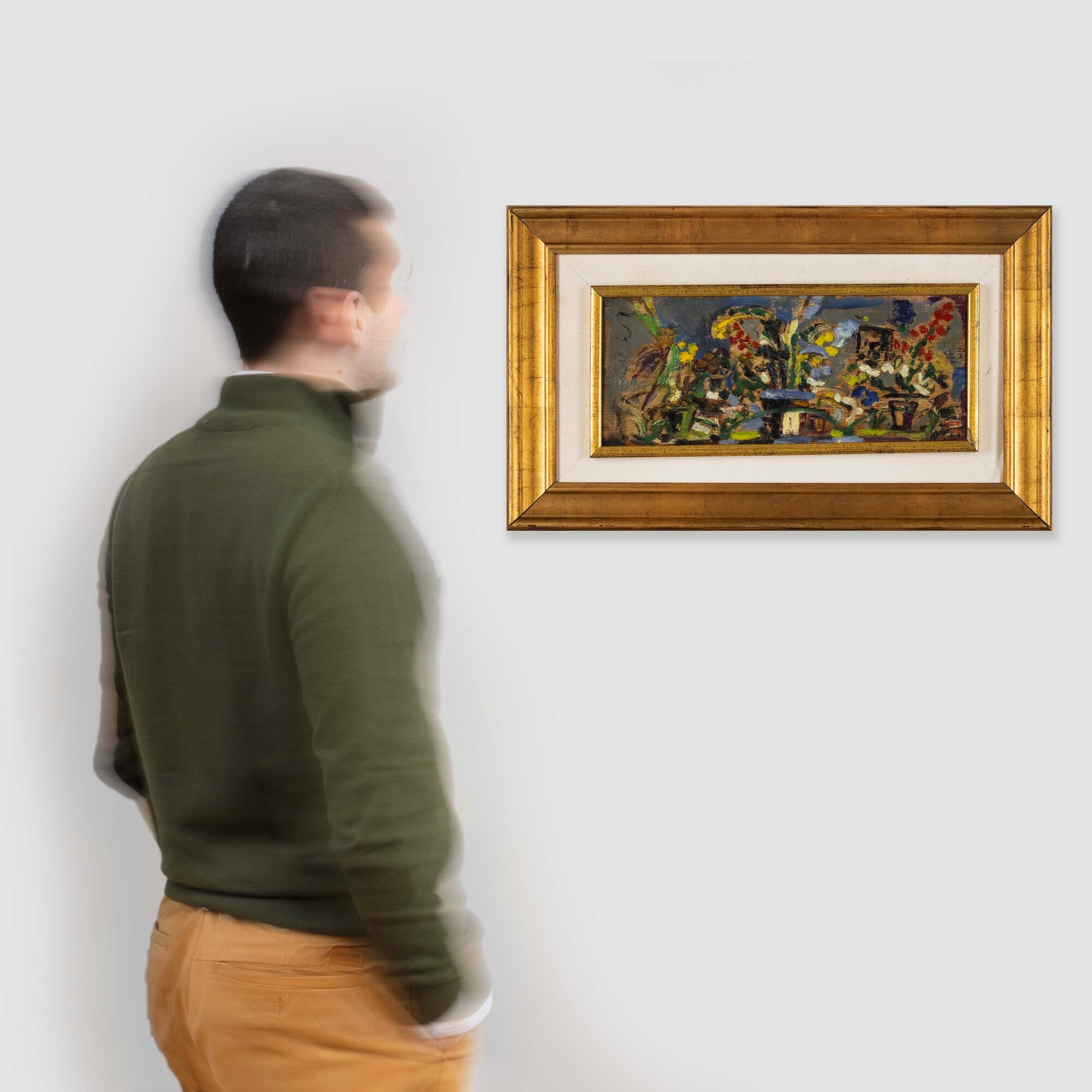 Filippo De Pisis - Vasi di fiori, olio su tavola