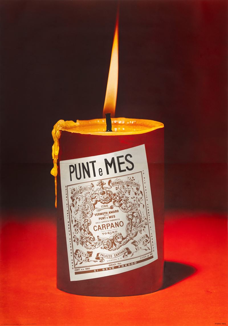 Armando Testa : Candela Punt e Mes  - Asta Manifesti e Collectibles - Cambi Casa d'Aste