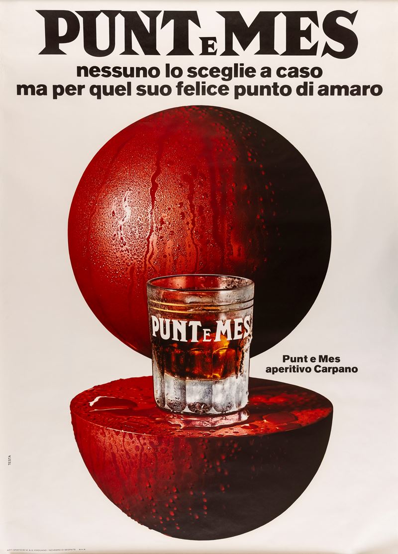 Armando Testa : Sfera Punt e Mes  - Auction Vintage Posters and Collectibles - Cambi Casa d'Aste