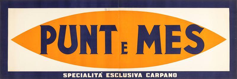 Armando Testa : Banner Punt e Mes  - Auction Vintage Posters and Collectibles - Cambi Casa d'Aste