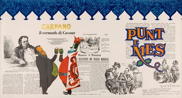 Armando Testa - Carpano il vermuth di Cavour - Punt e Mes