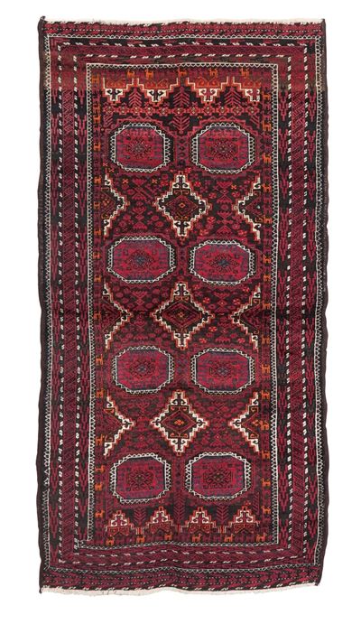 Tappeto Baluch, Persia, XX secolo, 219x116 cm