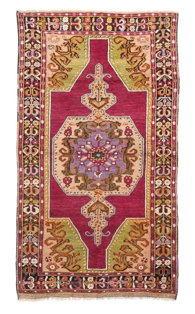Tappeto Anatolico, inizio XX secolo, cm 205x114