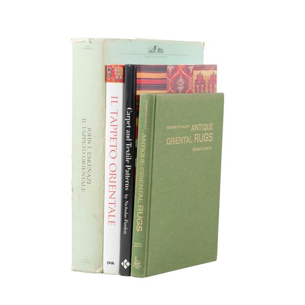 Lotto di quattro libri sui tappeti.
