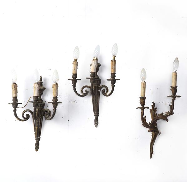 Tre appliques diverse