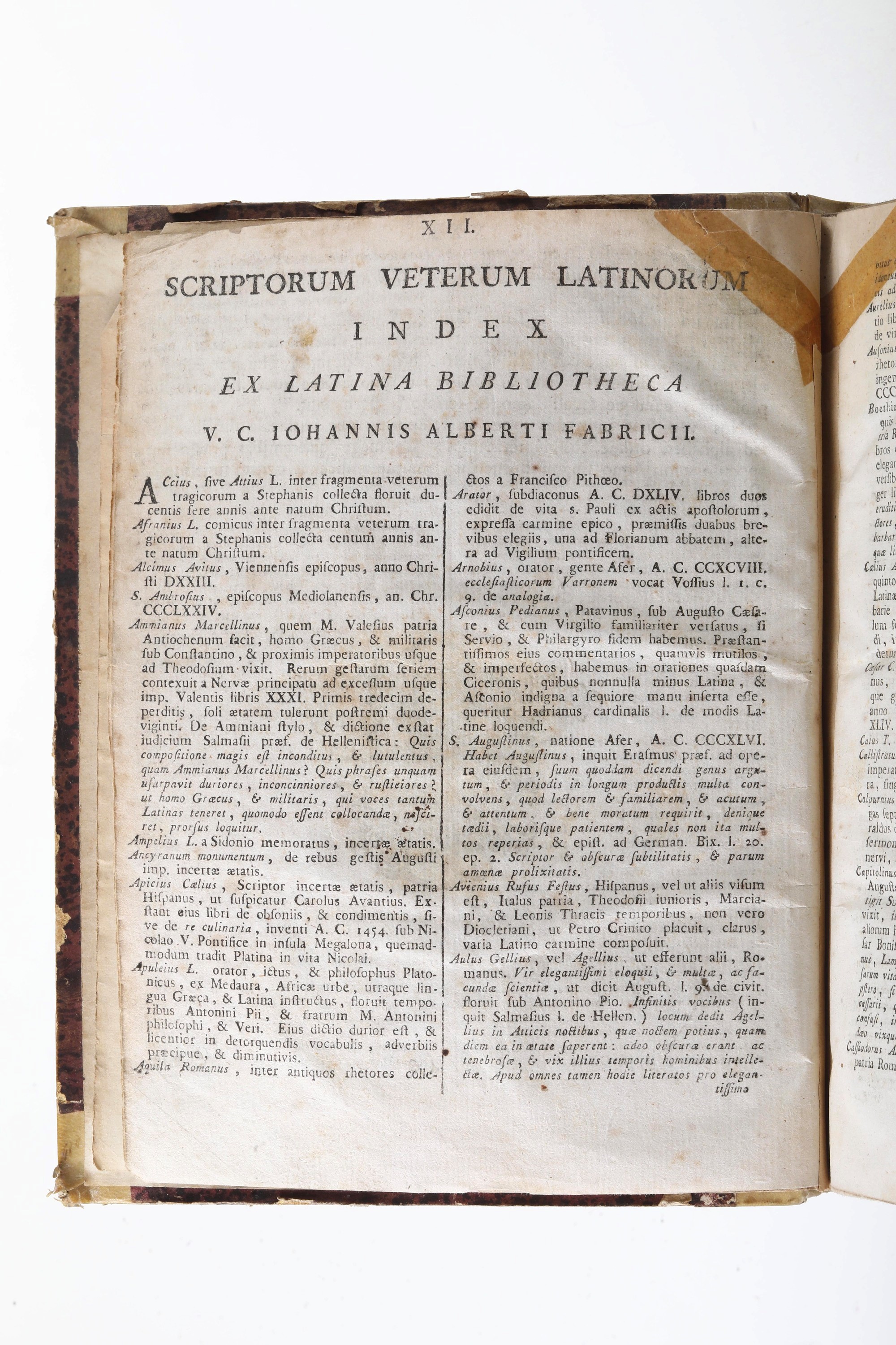 Dizionario di lingua latina, rifacimento al dorso
