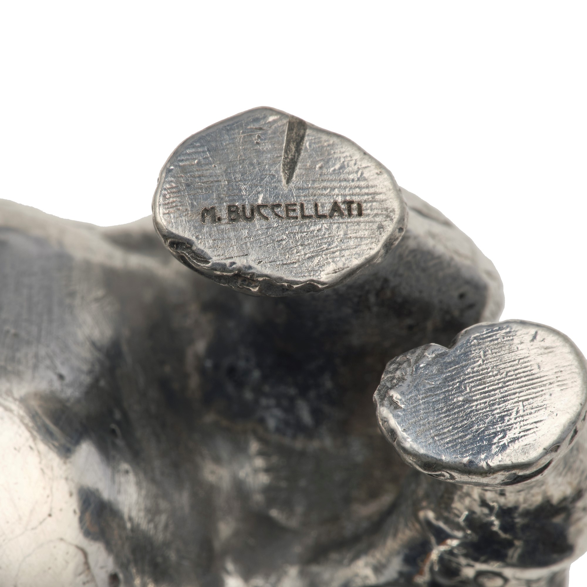 M. Buccellati, Lotto composto da quattro animali decorativi in argento 800 e argento sterling