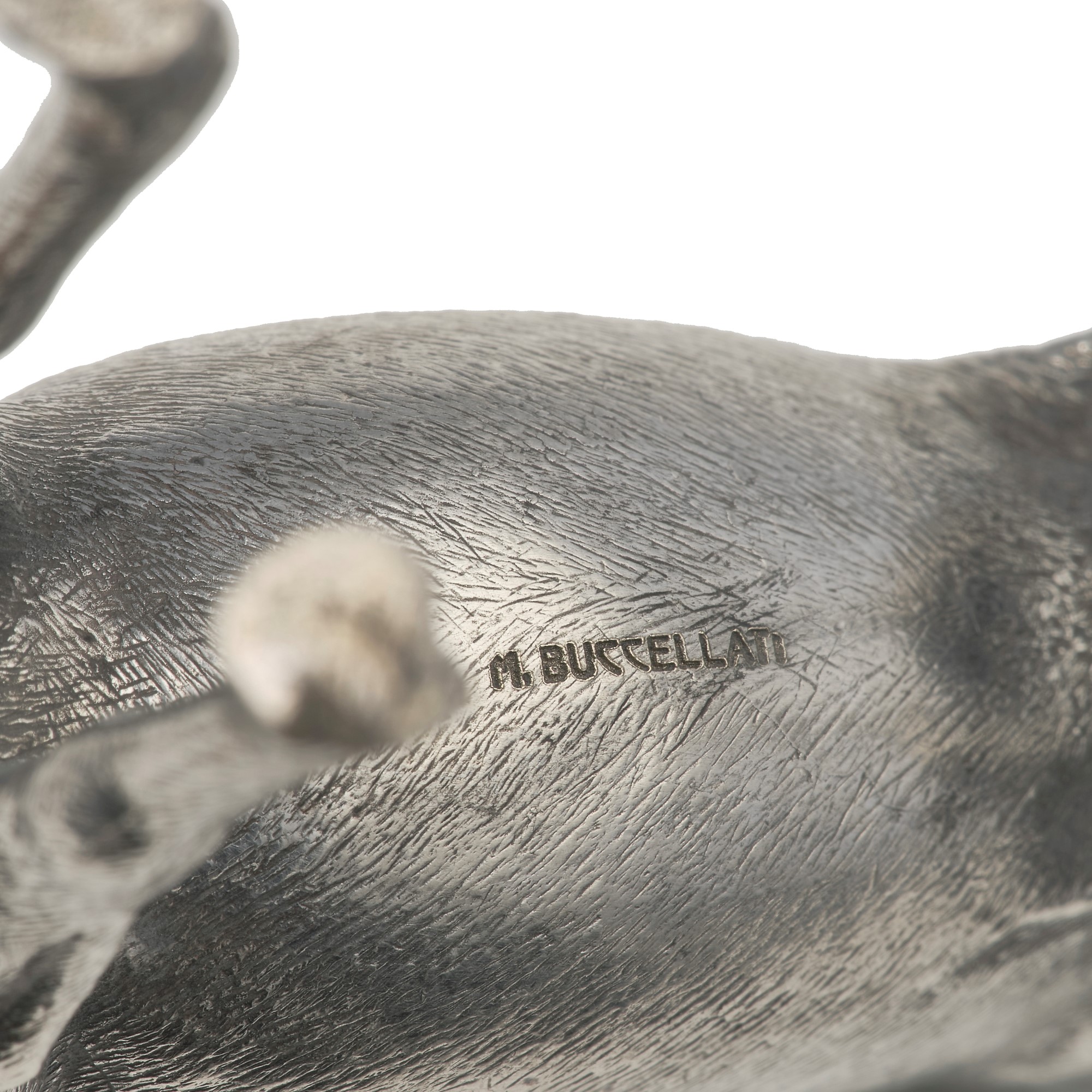 M. Buccellati, Lotto composto da quattro animali decorativi in argento 800 e argento sterling