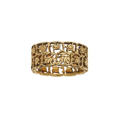 M. Buccellati, Anello a fascia in oro giallo 750/1000