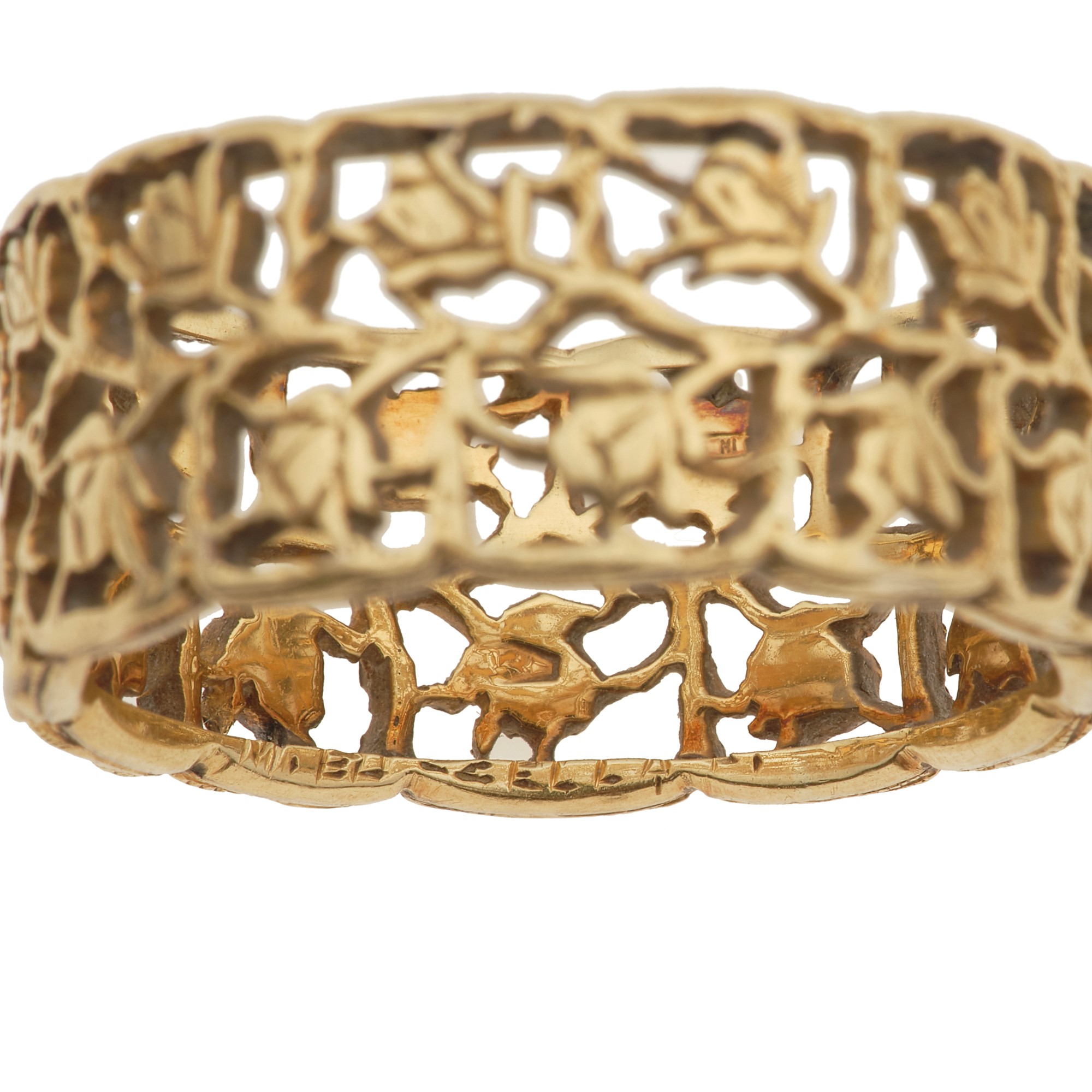 M. Buccellati, Anello a fascia in oro giallo 750/1000