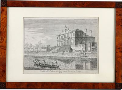 Costa, Giovanni Francesco, Veduta del Palazzo de' NN. HH. Cornari a Oriago, acquaforte