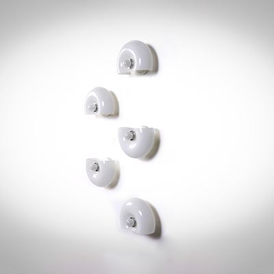 Cinque lampade a parete modello Conchiglia, produzione IdeArt, Italia, 1980 circa