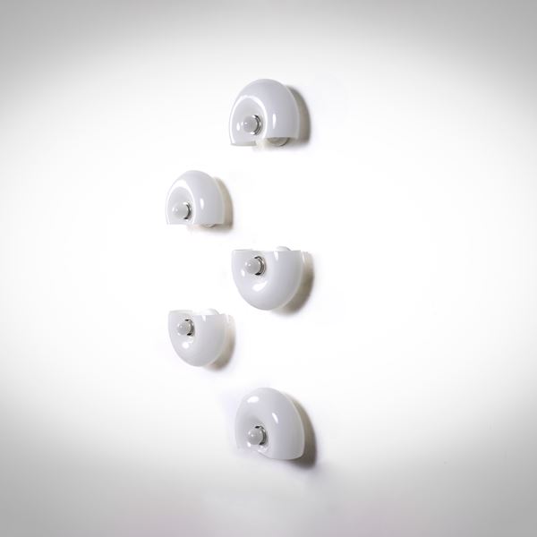 Cinque lampade a parete mod. Conchiglia/p