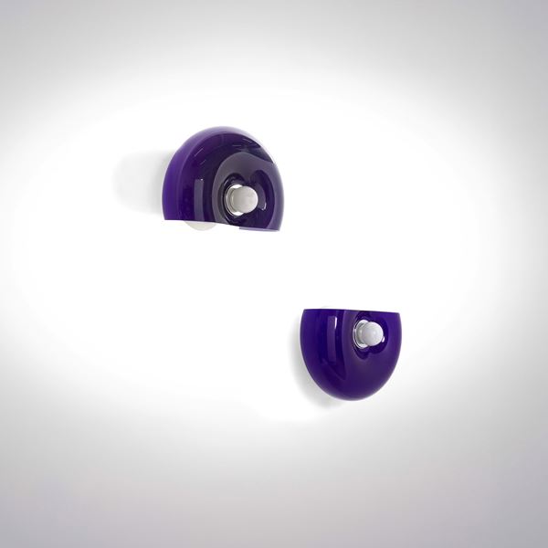 Due lampade a parete mod. Conchiglia/p