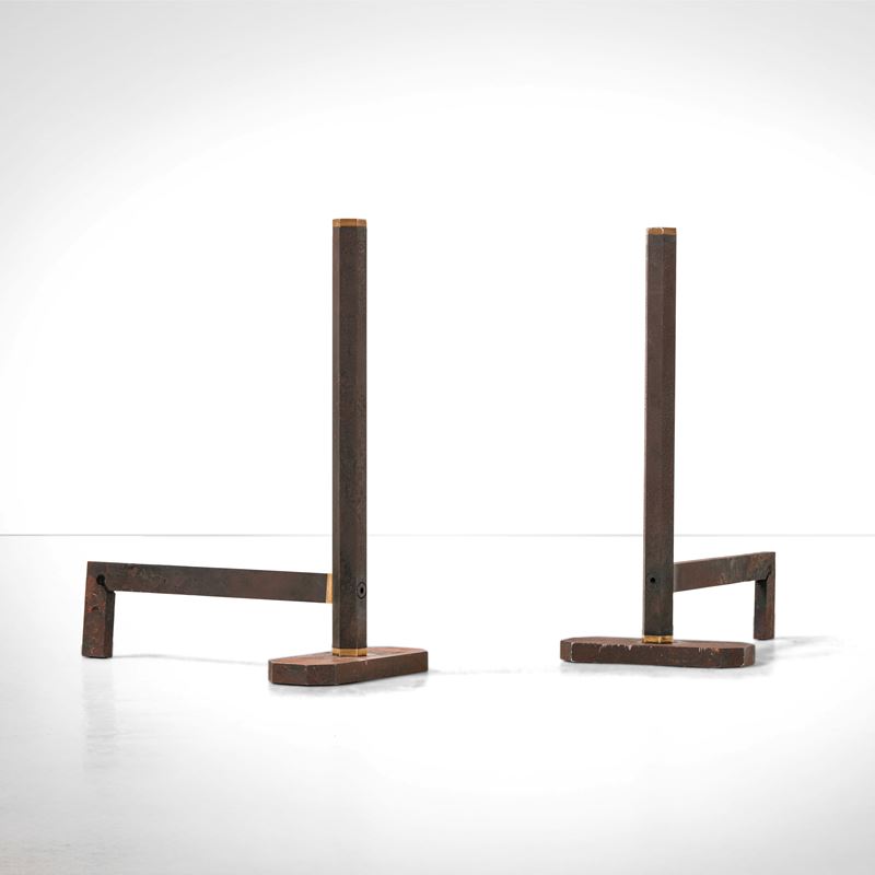 Afra e Tobia Scarpa : Due alari  - Auction Design - Cambi Casa d'Aste