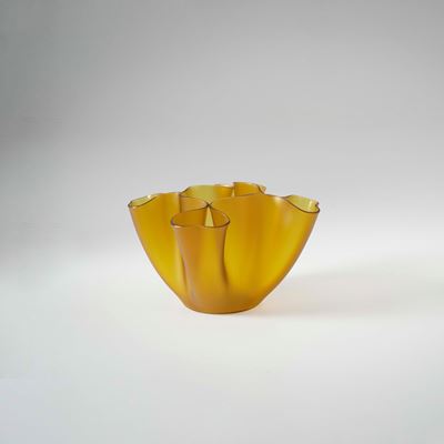 Vaso modello Cartoccio, vetro colorato, Italia, circa 1960