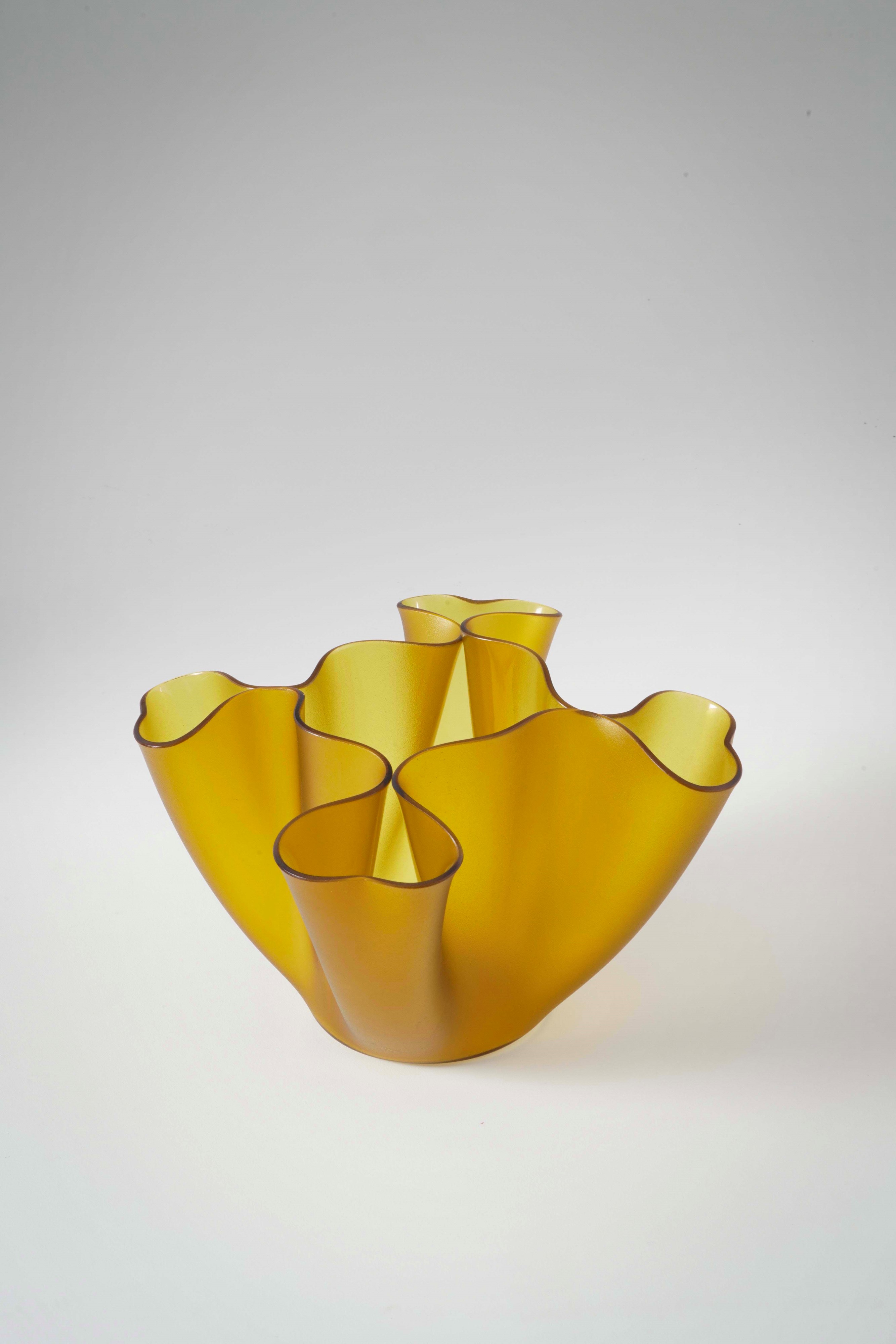 Pietro Chiesa - Vaso modello Cartoccio, vetro colorato, Italia, circa 1960
